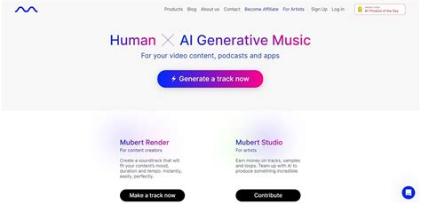 Mubert AI: AI Music Generator .